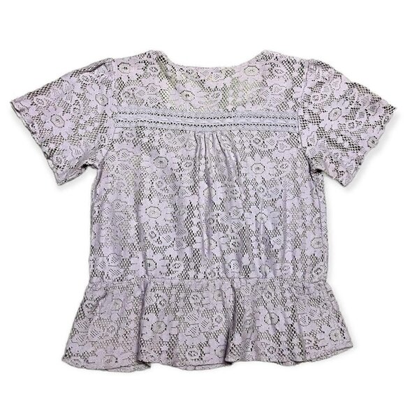 Nine West Vintage America Collection Mesh Lace Top - Womens XS - Picture 2 of 3